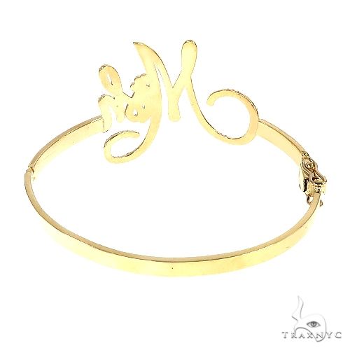 14K Gold Custom Made Bangle Bracelet 66590 - Image 5