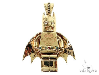 14K Gold Custom Made Batman Pendant 66344 - Image 1