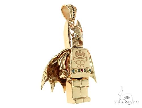 14K Gold Custom Made Batman Pendant 66344 - Image 2