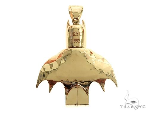 14K Gold Custom Made Batman Pendant 66344 - Image 3