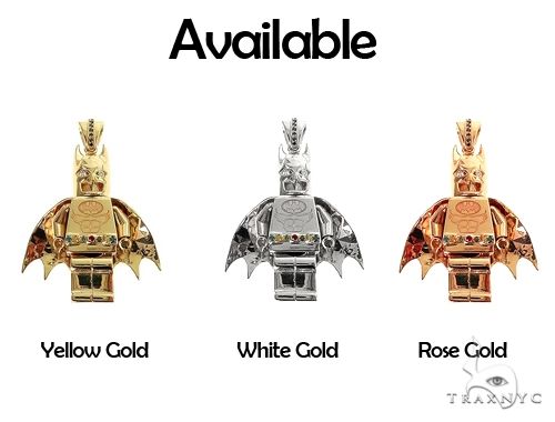 14K Gold Custom Made Batman Pendant 66344 - Image 8