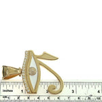 14K Gold Custom Made Diamond Eye Of Horus Pendant 66451 - Image 7
