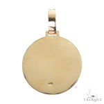 14K Gold Custom Made Diamond Round Pendant 66697 - Image 3