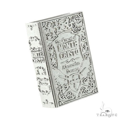 14K Gold Custom Made Monte Cristo Book Pendant 66655 - Image 1