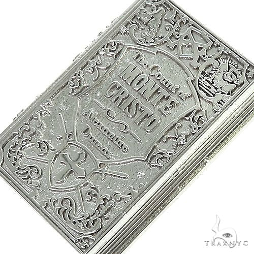 14K Gold Custom Made Monte Cristo Book Pendant 66655 - Image 4