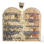 18K Gold Custom Decalogue Pendant 35496 - Image 1