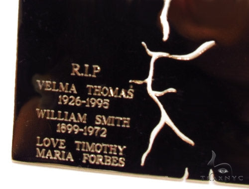 18K Gold Custom Decalogue Pendant 35496 - Image 5