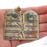 18K Gold Custom Decalogue Pendant 35496 - Image 6