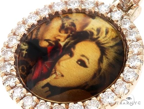 14K Gold Custom Photo Pendant 0.75 Inch 64758 - Image 4