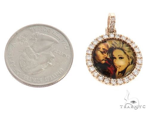 14K Gold Custom Photo Pendant 0.75 Inch 64758 - Image 5