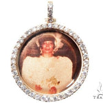 14K Gold Customizable Photo Pendant 1 inch  64624 - Image 7