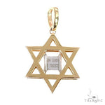 14K Gold David Star Pendant 66621 - Image 3