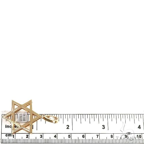 14K Gold David Star Pendant 66621 - Image 6