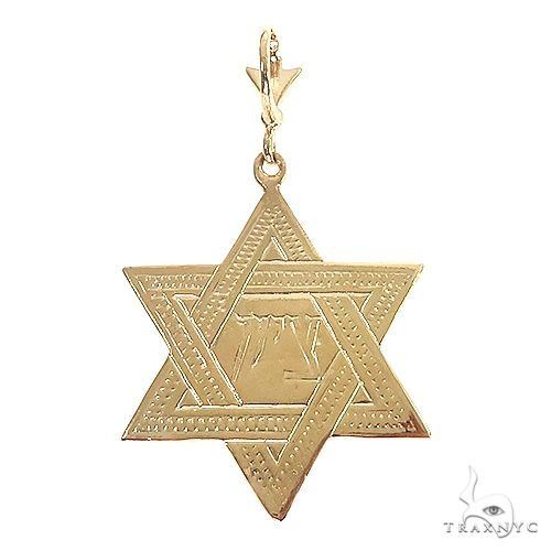 14K Gold David Star Pendant 67081 - Image 4