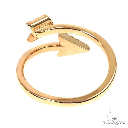 14K Gold Diamond Arrow Ring 67542 - Image 4
