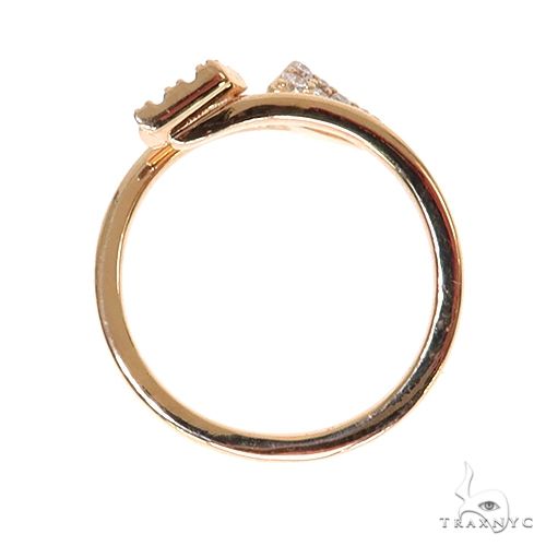 14K Gold Diamond Arrow Ring 67542 - Image 5