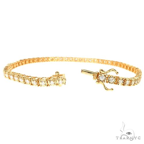 14K Gold Diamond Bracelet 67274 - Image 2