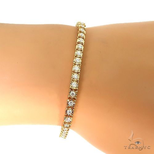 14K Gold Diamond Bracelet 67275 - Image 6
