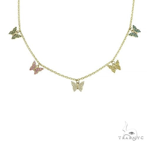14K Gold Diamond Necklace 66445 - Image 2
