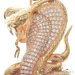 14K Gold Diamond Cobra Pendant 67271 - Image 3