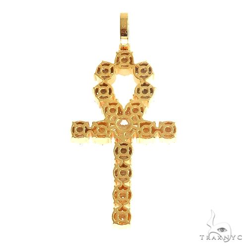 14K Gold Diamond Cross 66865 - Image 4