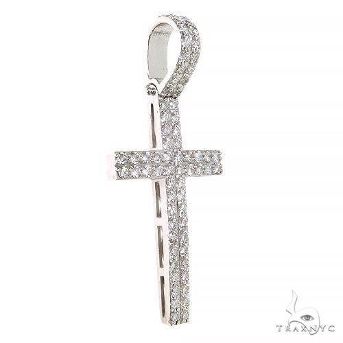 14K Gold Diamond Cross 67440 - Image 2