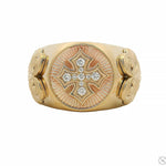 14K Gold Diamond Cross Ring 70835 - Image 1