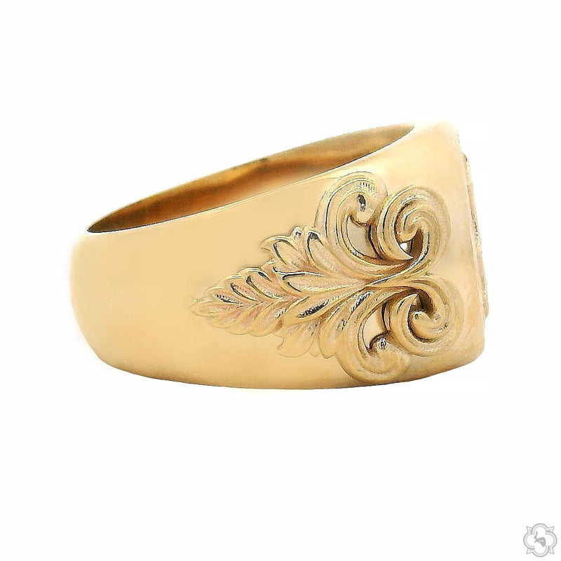 14K Gold Diamond Cross Ring 70835 - Image 3