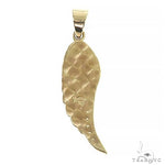 14K Gold Diamond Half Angel Wing 66449 - Image 3