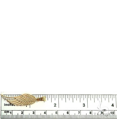 14K Gold Diamond Half Wing Set 66450 - Image 5