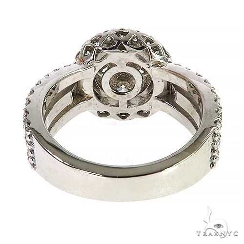 14K Gold Diamond Halo Engagement Ring 67993 - Image 4