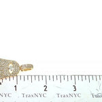 14K Gold Diamond Hamsa Pendant 66310 - Image 6