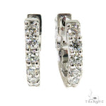 14K Gold Diamond Hoop Earrings 67851 - Image 1
