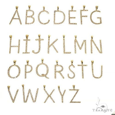 14K Gold Diamond Initial Letter Collection 67332 - Image 1