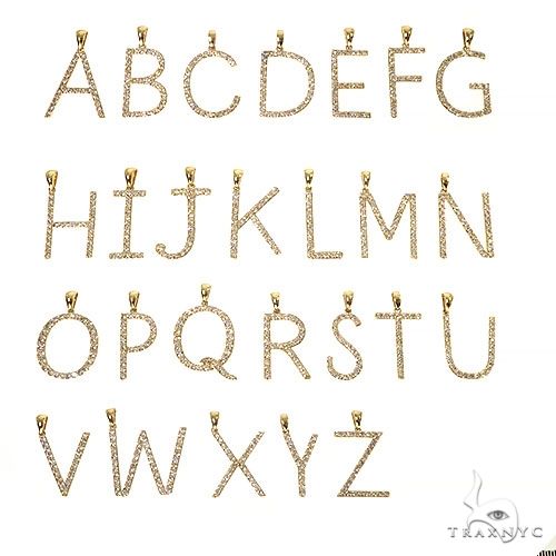 14K Gold Diamond Initial Letter Collection 67332 - Image 1