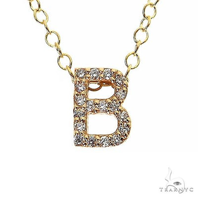 Mini Diamond Initial Necklace 68727 - Image 1
