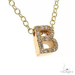 Mini Diamond Initial Necklace 68727 - Image 2