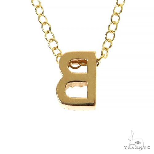 Mini Diamond Initial Necklace 68727 - Image 3