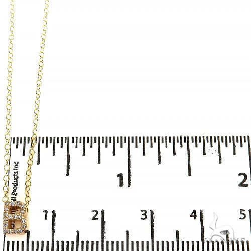 Mini Diamond Initial Necklace 68727 - Image 4