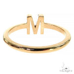 14K Gold Diamond Initial Ring 68721 - Image 4