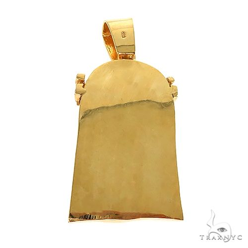 14K Gold Diamond Jesus Pendant 67244 - Image 4