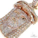 Small 14K Gold Diamond Jesus Pendant 67741 - Image 3