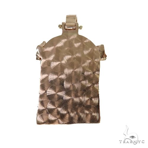 Small 14K Gold Diamond Jesus Pendant 67741 - Image 4