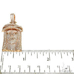 Small 14K Gold Diamond Jesus Pendant 67734 - Image 5