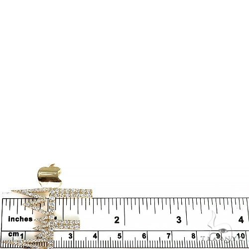 14K Gold Diamond Logo 'F' Pendant 66632 - Image 6