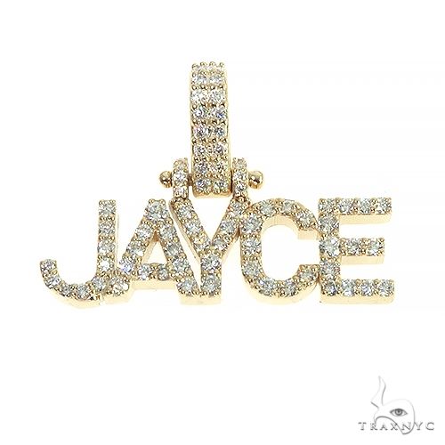14K Gold Diamond Name Pendant 66633 - Image 1