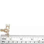 14K Gold Diamond Name Pendant 66633 - Image 6