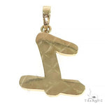 14K Gold Diamond Number Pendant 66407 - Image 3