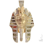 King Tut Diamond Pendant Sandblasted Face 62468 - Image 1