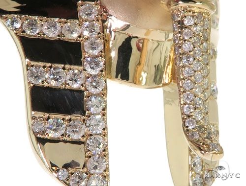 King Tut Diamond Pendant Sandblasted Face 62468 - Image 11